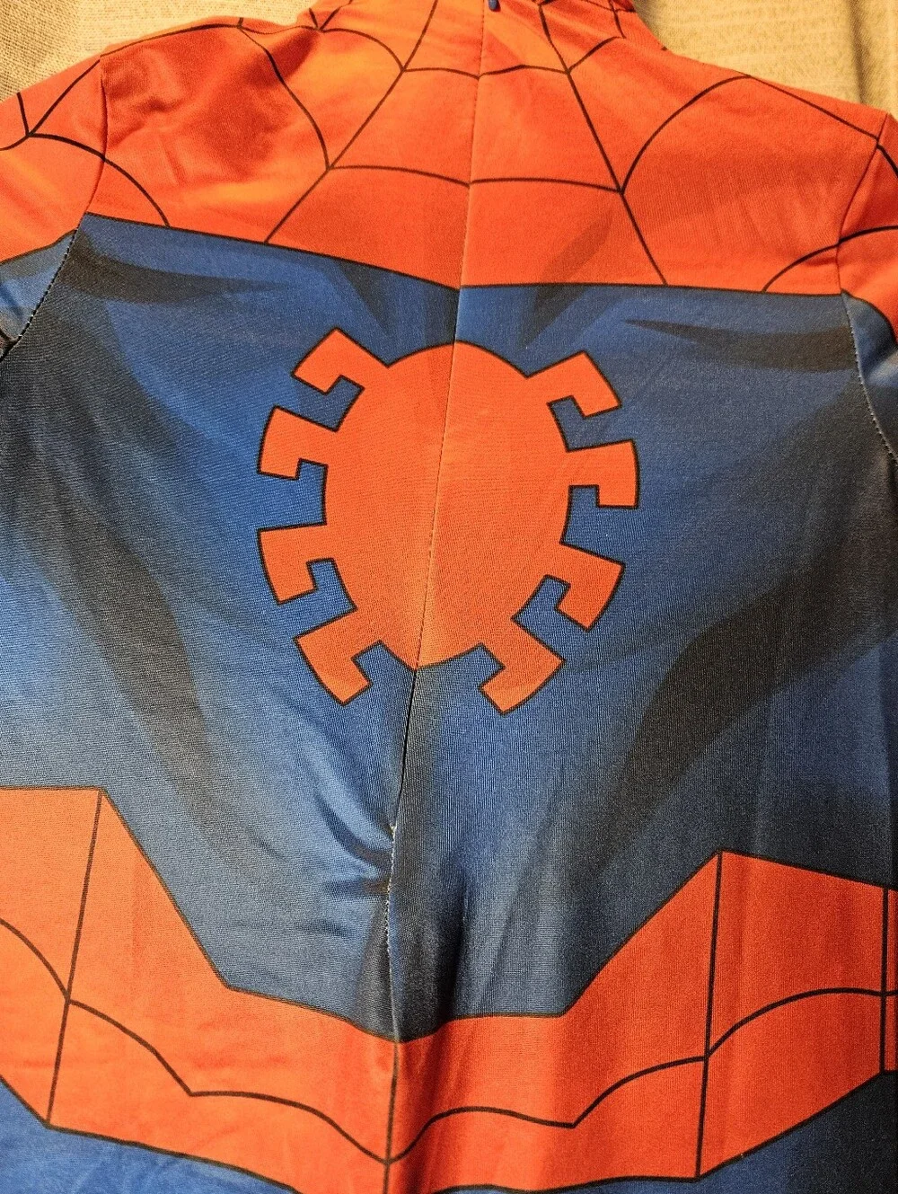 Marvel Spiderman Child Large 10-12 Costume‎ Spandex Zentai Suit Mask Jazwares